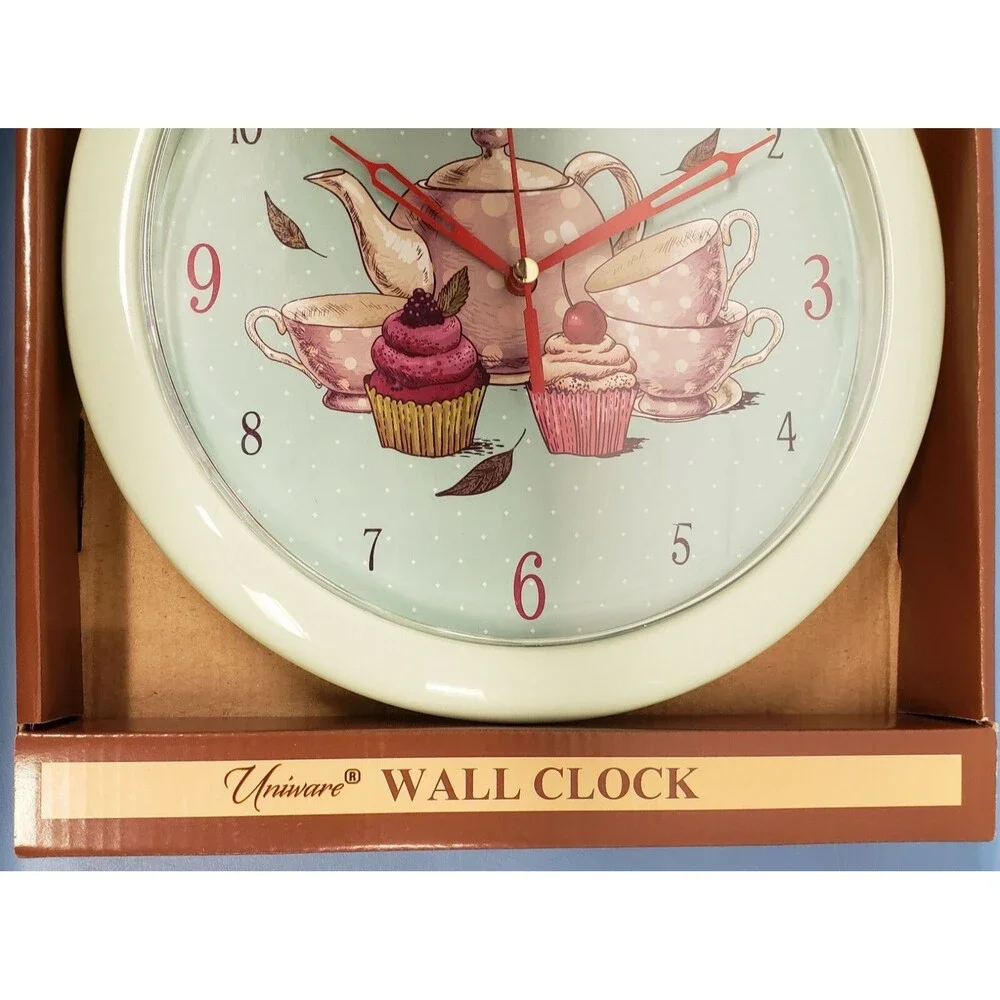 Plastic Round Deco Wall Clock (9.6
